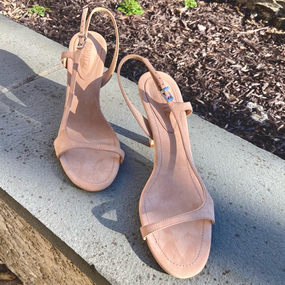 NEVER WORN SCHUTZ Strappy Kitten Heels
